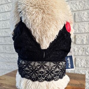 Marilyn Monroe Black Medium Racerback Bralette (1 of 3)